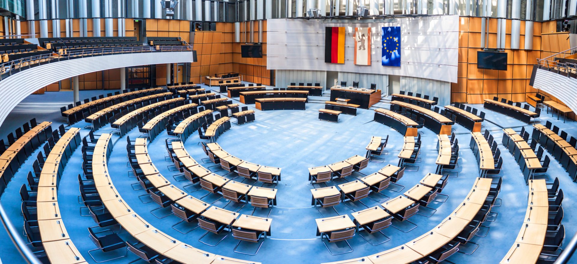 Interior of state parliament (Landtag) in Berlin, Germany